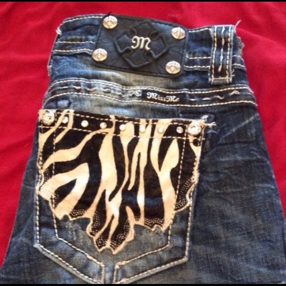 Miss Me Denim - 💕🛍💕 RARE Zebra cowhide Miss Me boot cut